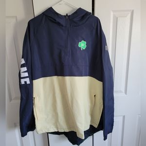 Notre Dame 3/4 zip up pullover. NWT. XXL